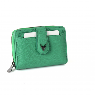 Ahıska Kartlık Kadın Deri Cüzdan 9709 Yeşil