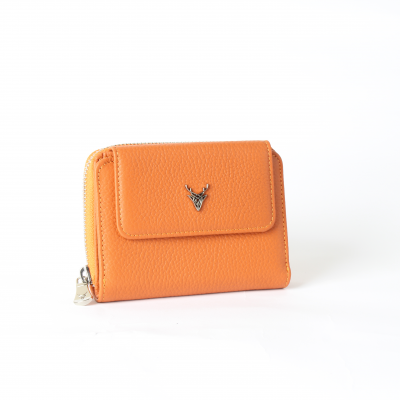 Ahıska Bozuk Paralı Kadın Deri Cüzdan 2107 Turuncu