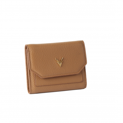 Ahıska Kapaklı Kadın Deri Cüzdan 2027 Taba