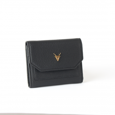 Ahıska Kapaklı Kadın Deri Cüzdan 2027 Siyah